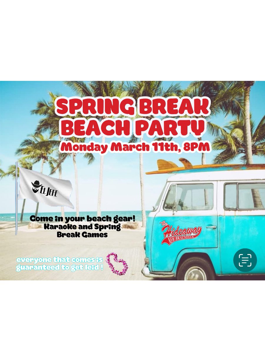 Ince13Tristan's tweet photo. You should come🫵🏻 #HideawayNB #karaoke #SpringBreak #BeachParty https://t.co/EKQXpuZbms