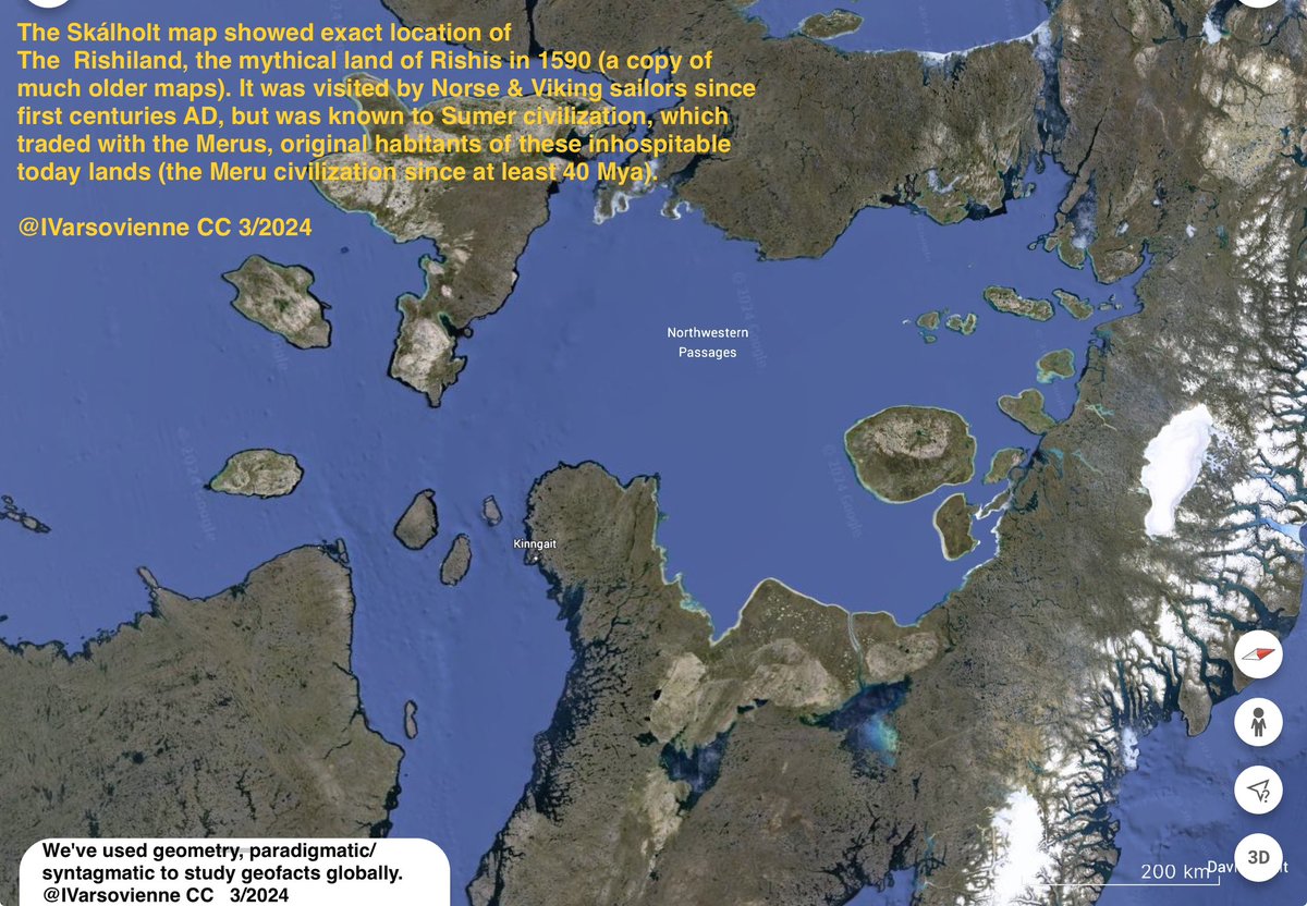 IVarsovienne's tweet image. Unknown history. #history #Stefánsson #ancientmap #Norse #discoveries #Atlantic #map #googleearth #technology #Skálholt #Skálholtmap #Risiland #rishi #risi #Vinland #Northamerica #Merus #merucivilization #SigurdStefánsson #ancient #Sumer