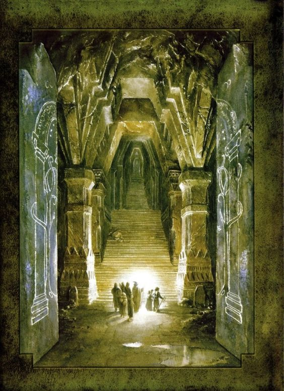 Entering the gates of Moria

Artwork by Alan Lee