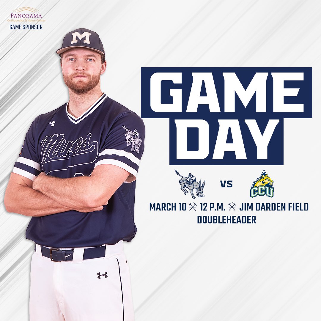 𝗚𝗔𝗠𝗘 𝗗𝗔𝗬!

Good things come to those who wait. In this case, it’s our first games of RMAC play.

📍 HOME
🆚 Colorado Christian - Doubleheader
🕛 12 p.m.
📈 minesathletics.com/sidearmstats/b…
📺 minesathletics.com/tv

#HelluvaEngineer
