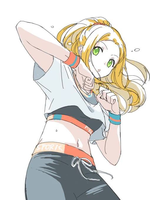 最近フィットボクシングやってて、こういうの描くのもいいかもなぁって…!(参考あり) 