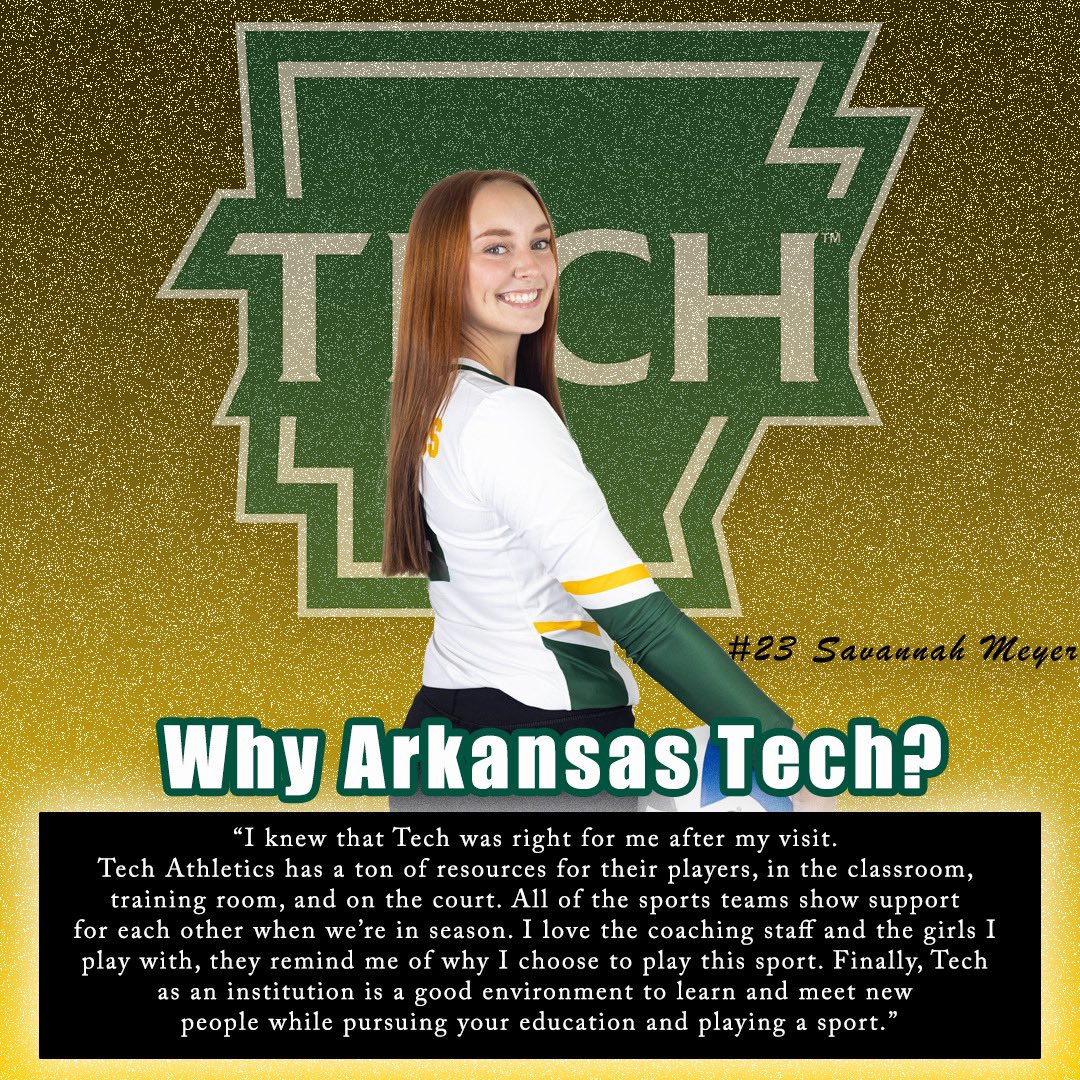ATUvolleyball's tweet photo. Golden ☀️ Sunday ft. Savannah Meyer! #WhyTech https://t.co/ZKDp8Lq3Mw