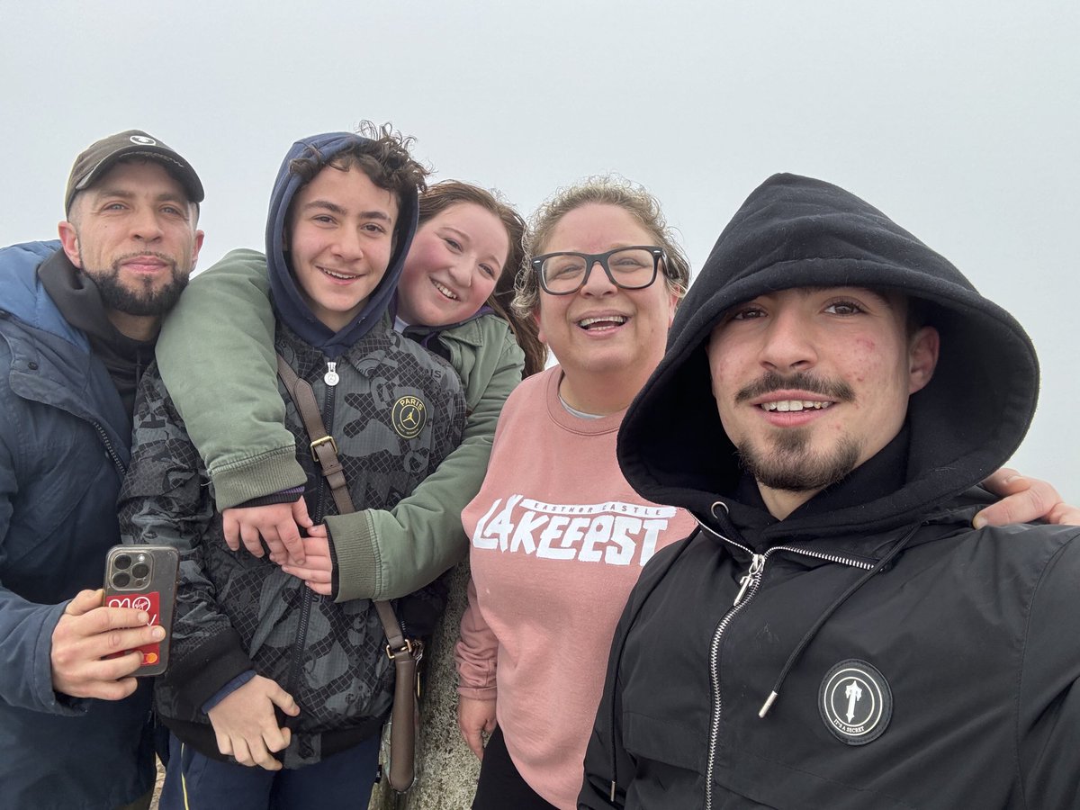 A misty one but we made it to the top