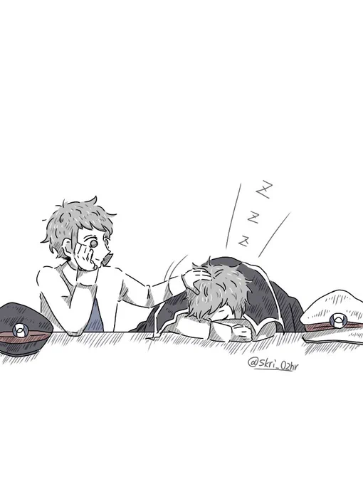 今日の▲と▽

▽「………😴」
▲「クダリ、
        いつもありがとうございます
       …でも、もう少し
     頼ってくれてもよろしいんですよ
     私、貴方のお兄ちゃんですから」 