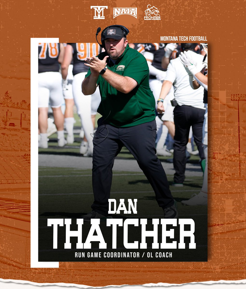 Very Excited to announce a promotion to Coach Thatcher! He will be adding Run Game Coordinator to his title!!  Very well deserved for all he does for our program on and off the field!  <a href="/CoachThatcher/">Dan Thatcher</a> 
#Family
