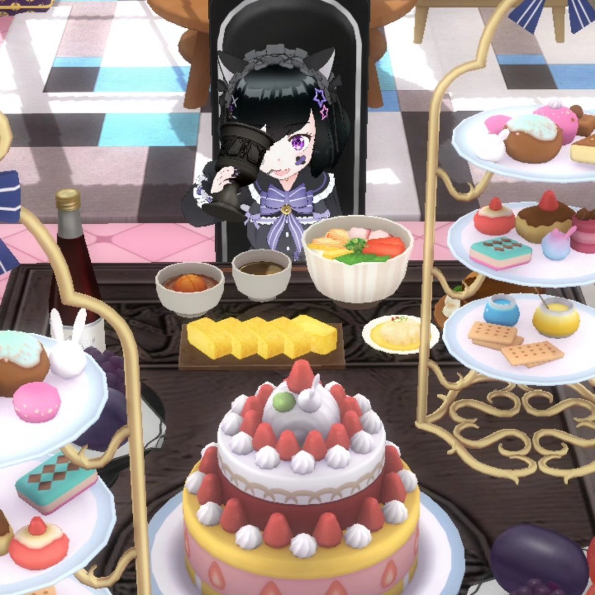 vTuberBonBon's tweet photo. 1. What are mittenbon and gang planning?
2. Feast full meal
3. Drink up nya!
4. Ideals for 2nd storey within apartment~

#reality_room #reality_app_official_en #realcherrybonbon #reality_outfit #reality_app #realityworld #vtubers #reality_roomgacha #creativity #sanrio #HelloKitty https://t.co/2Z1vpLRAMW