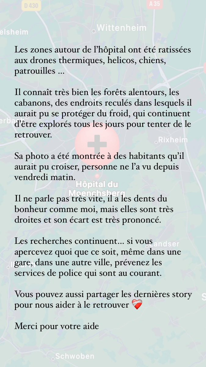 pomipote's tweet photo. Il n’a ni téléphone, ni clés de chez lui, ni argent, ni papiers … il n’a qu’une demie heure de trajet à pieds jusqu’à chez lui. Toutes les pistes envisagées n’ont rien donné … il a été admis à l’hôpital parce qu’il était déshydraté et en anémie. Toute aide est la bienvenue ! https://t.co/X5O1H5mbEs