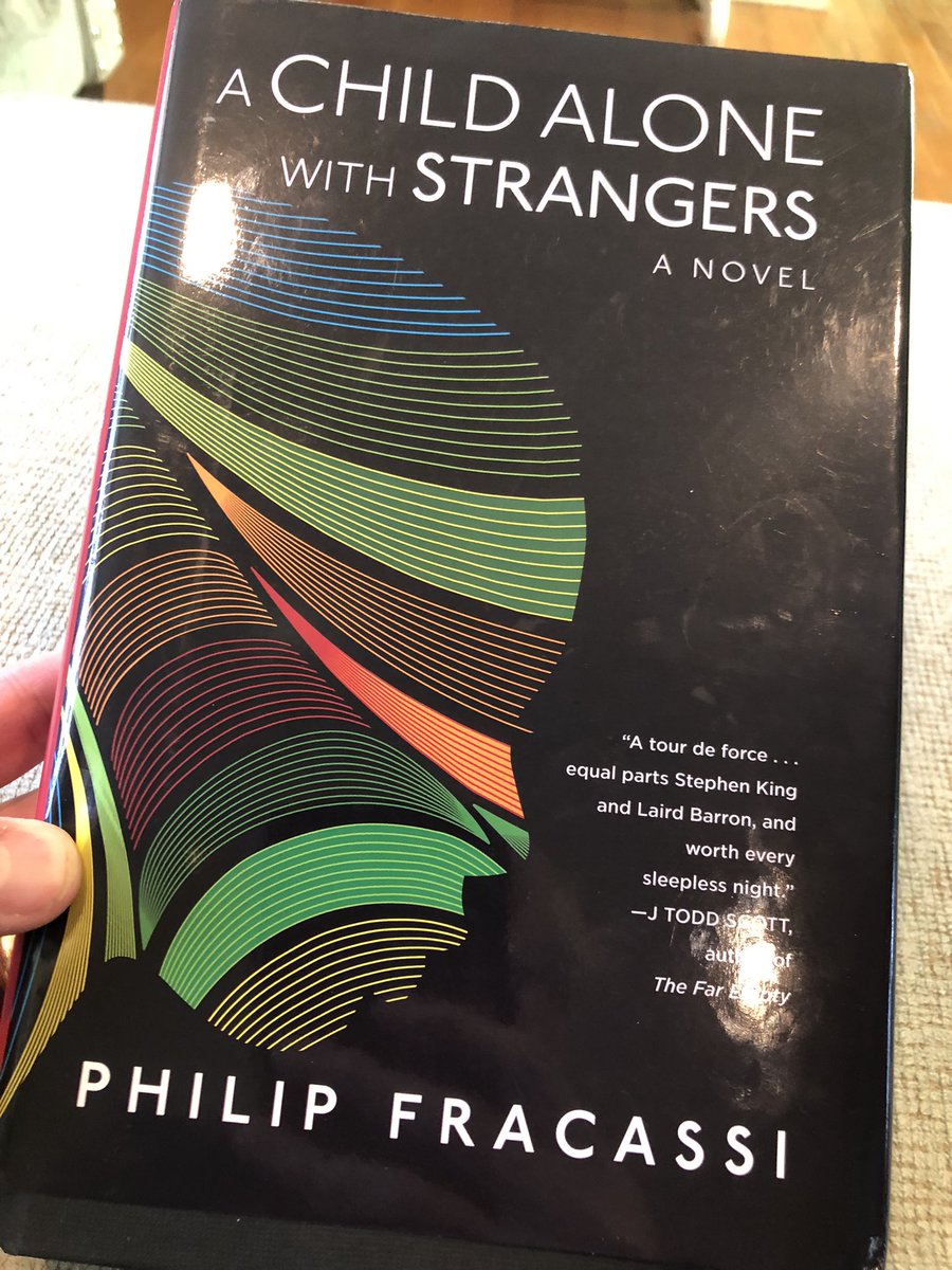 I finished A Child Alone With Strangers by @PhilipFracassi last night. Loved it! This my third by him and he is 3 for 3. An incredible writer. #greatbooks #horrorbooks #horrorwriter #HorrorCommunity #bookstagram #scarybooks