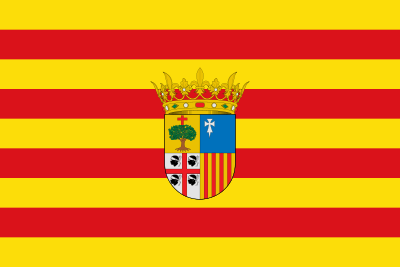 Sentandreu's tweet photo. La bandera historica del reino de Aragón es la de la izquierda desde que, en 1068, Sancho Ramirez rindieron vasallaje al Papa Alejandro II en Roma tomando sus colores vaticanos. La de la izquierda es la oficial actual porque Cataluña se la robó en su estatuto de 1979. https://t.co/ST2b2RoLTe