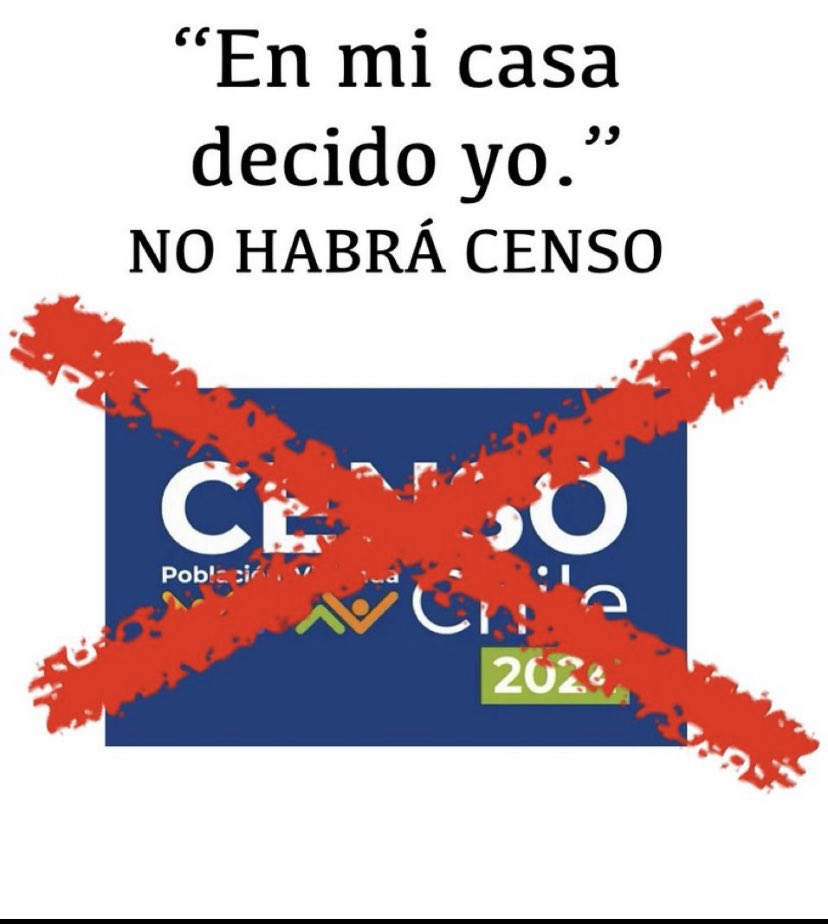 PATRIOTACHILE__'s tweet photo. NO AL CENSO 2024, entrarán agentes del estado a saber todo de nuestras familias y eso es inaceptable de este gobierno corrupto y violento. FUERA DE MI FAMILIA… manden la multa..a ver si la pago!!!
#MesaCentral #Providencia Canal 13 Barros Boric Faloon #Feminismo #Comparini https://t.co/zVjx63If9K