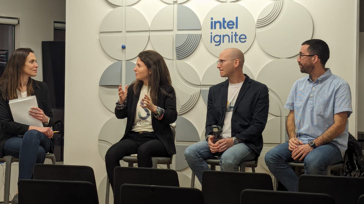 Wow! Thank you Raviv Pryluk (PhaseV), Adi Goldenzweig (ScalaBiodesign), Omry Sendik (OpenEyes). 
Karin Noy (@pfizer) – thank you for your insightful moderation! And of course, to our amazing partners @IntelIgnite.
Key takeaways in comments.
#STEM #academy_based_startups #PhDs