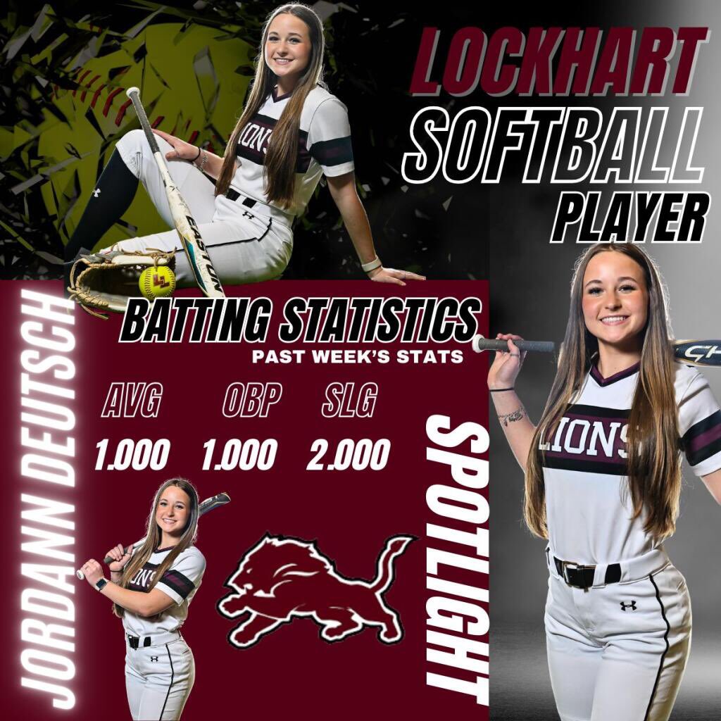 Let's give a shout out to Jordann 'Shorty' Deutsch for an outstanding week. She led the team in batting average and on base % both at 1.000. Proud to see you shine Shorty!