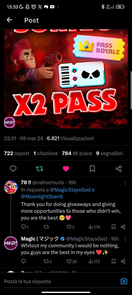 Armadio90's tweet photo. @MagicStaysGod @MoonlightStarr8 Thank you for the amazing content you make, good luck to all https://t.co/u5wS4BO2bM