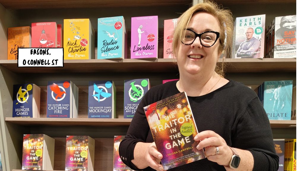 Triona_Campbell's tweet photo. 1 week since the launch of THE TRAITOR IN THE GAME โฅ๏ธ& if your looking to pick up a (limited) signed copy - check out #Easons #OConnellSt & #Nassau Street
@scholasticuk @gillhessltd @easons (THANK YOU) #TheTraitor #videogamenostelgia #yanovel โ ๏ธ๐ฎ๏ธ๐๐ฝโค๏ธ #HappyReading https://t.co/s8LHArOCQu
