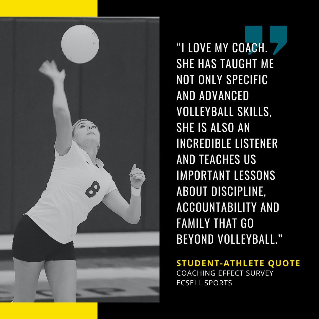 EcsellCompanies's tweet photo. For the most important voice, a student-athlete, this coach isn't just about teaching volleyball skills; she's an exceptional listener who teaches valuable lessons on discipline, accountability, and the essence of family.
#TheCoachingEffect #EcsellSports #EcsellInstitute https://t.co/a6XGwBLz5T