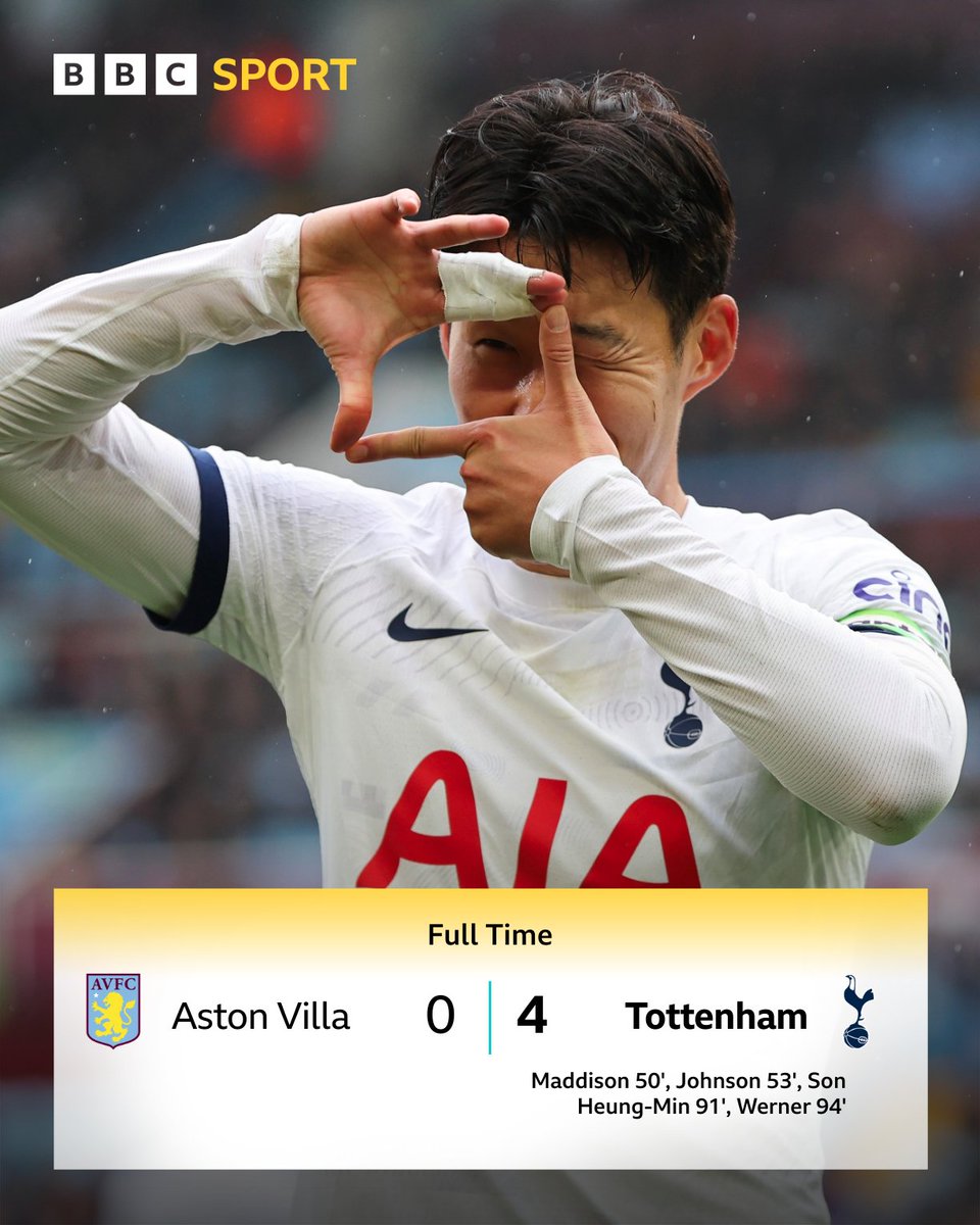 Spurs have blown Aston Villa away 💥

#AVLTOT #BBCFootball