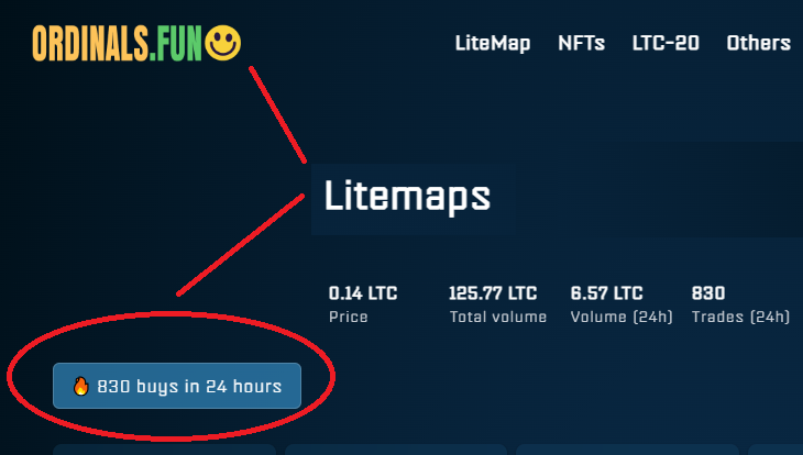 #Litecoin #ordinals
#litemaps floor price 0.0084 $LTC
marketplace.ordinals.fun

#LTC #Bitmap  #dogemap  #crypto #bitcoin