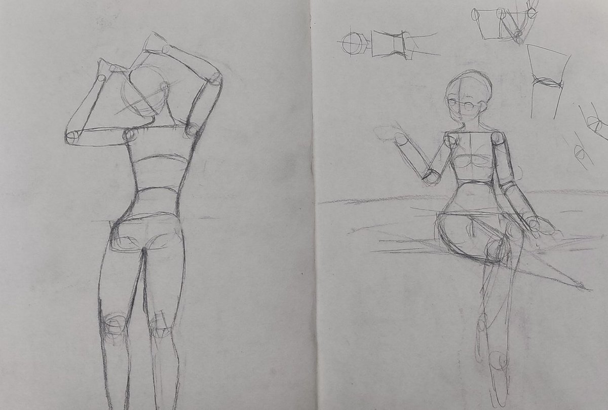 potatosatoru's tweet photo. learned full body sketch https://t.co/pvkNXX8vwm