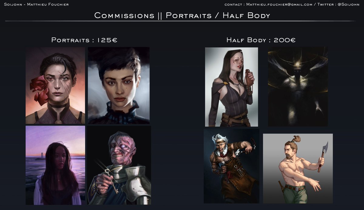 SoiJohn's tweet photo. Hello everyone ! Times being tough, i'm opening commissions ! You support means the world to me 
See details below 👇 Send me a mail or a DM if you are interested :) likes and RT are appreciated <3 https://t.co/PupCjpS8u1