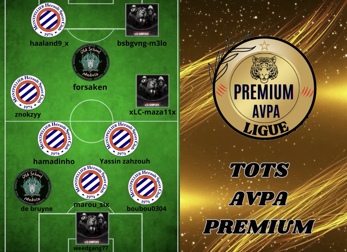 TEAM OF THE SAISON 6 LIGUE PREMIUM 👏🏼

TEAM OF THE SEASON 6 LIGUE 1 👏🏼