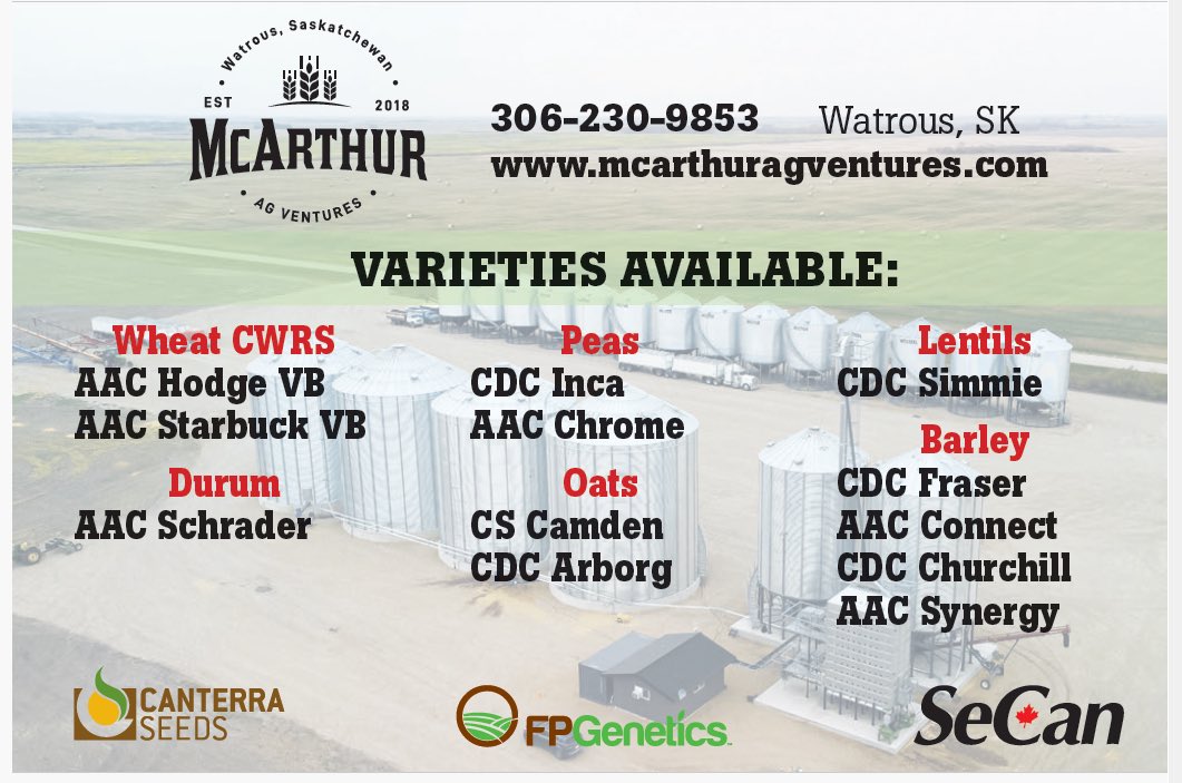 Spring is coming, lots of inventory available yet for #plant24. Give me a call or send me a dm if you're looking for any pedigreed seed for this season!