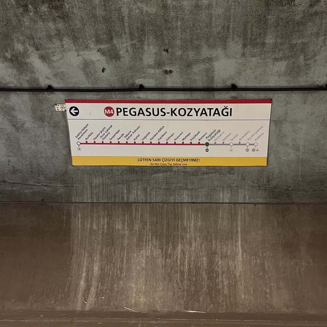 bosunatiklama's tweet photo. Pegasus, İstanbul'da Kozyatağı metro durağının isim haklarını 3 yıllığına satın aldı.

Durağın yeni ismi Pegasus - Kozyatağı oldu. https://t.co/4VMIPo6rjm