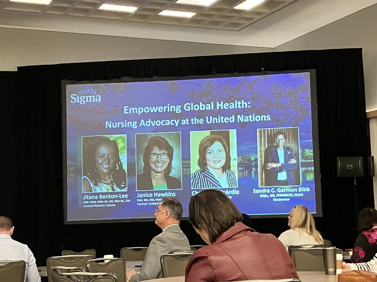“We have to be present to win and be prepared to have a voice and make an impact at the table”
The contexts are different in global nursing but the issues are often the same. <a href="/AilsaMcMillan1/">Ailsa McMillan 💙</a> <a href="/MrsBosanquet/">V.Prof Joanne Bosanquet MBE RN FRCN FQICN 🏳️‍🌈</a>