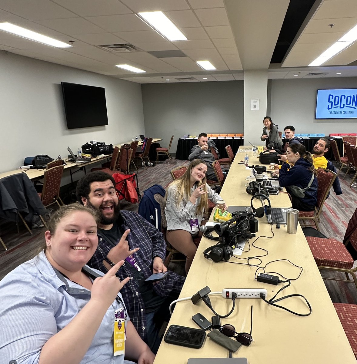 Ready for the Championship game from the media workroom #GoMocs