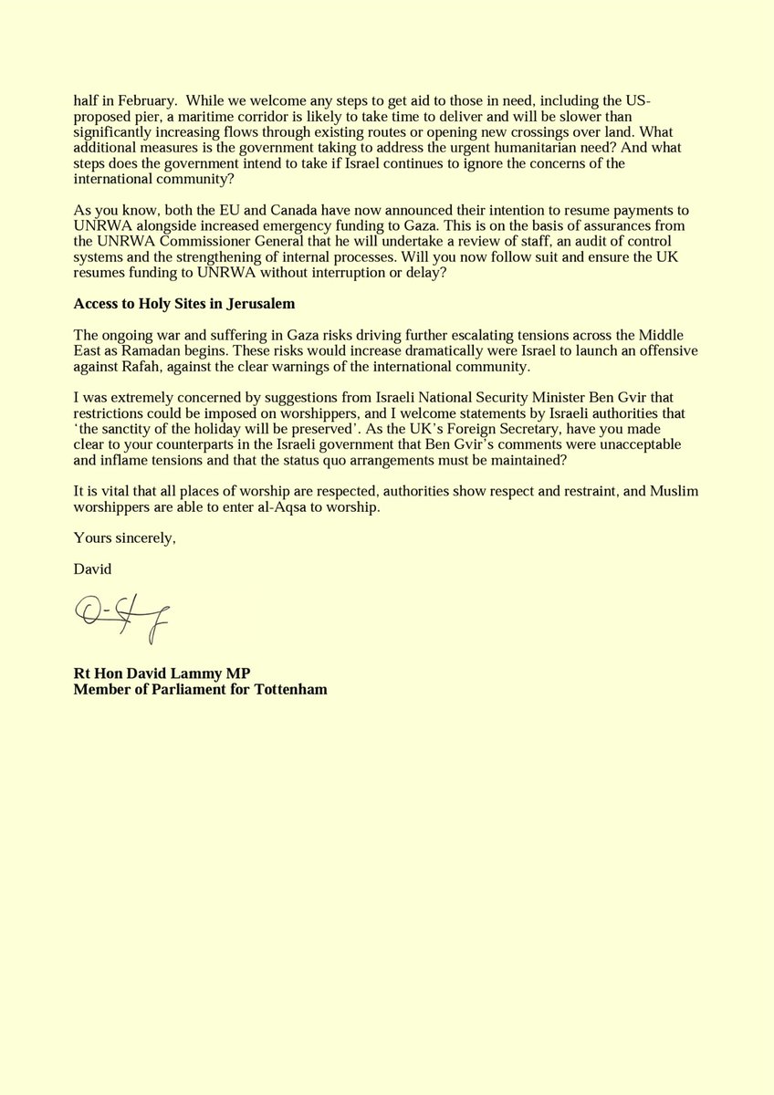 The situation in Gaza is catastrophic. The UK government should: - call for an immediate humanitarian ceasefire alongside the release of all hostages; - ⁠demand Israel increase aid flows; - ⁠do everything it can to get supplies to those in need; - resume funding for UNWRA; -…