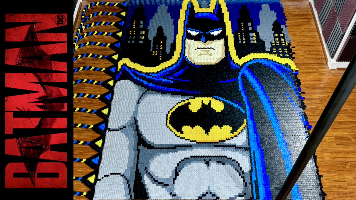Batman (IN 31,539 Dominoes!)
Full video here: youtube.com/watch?v=S_6IM_…

#Batman #thedarkknight #dccomics #art