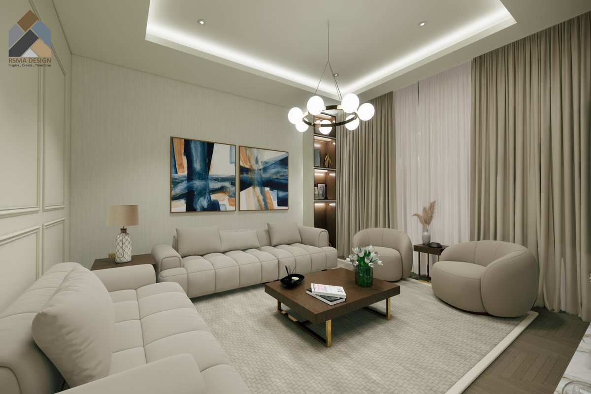 تصميم داخلي لغرفة جلوس  تعكس نمط الحياة العصري الهادئ، الجدران مطلية بظلال ناعمة من البيج تتناغم مع قطع الأثاث المعاصرة التي تتباهى بخطوطها النظيفة والبسيطة. ✨
#رسمة_ديزاين
#تصميم_داخلي #تصميم_مودرن 
#ديكوريشن #ديكورات_داخلية 
#أعمال_رسمة #rsma_design