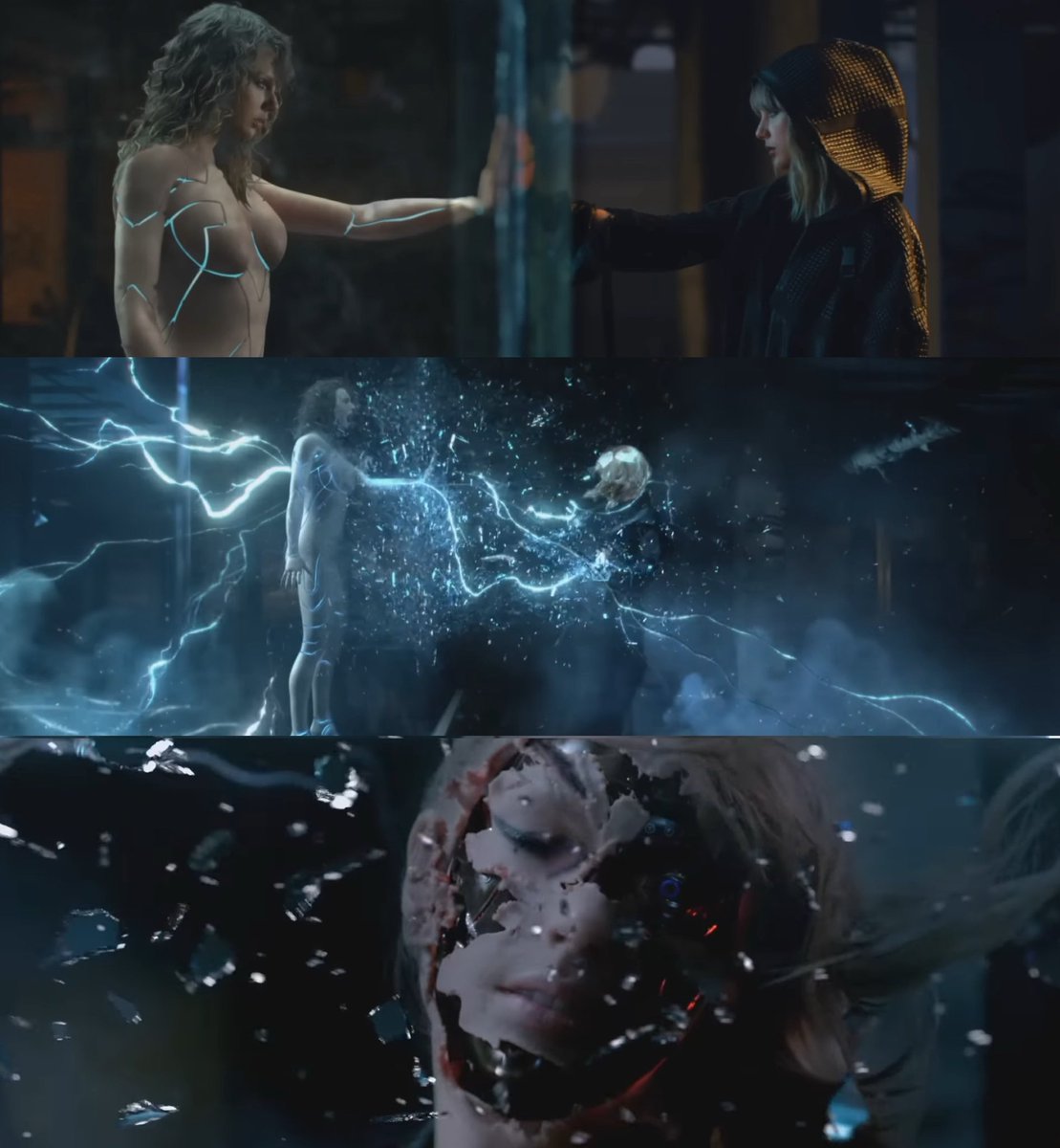 currently thinking about the “ghosted white” and “phantom clear” vinyls being a reference to ready for it and how in the music video she breaks out of her glass enclosure and destroys the dark alter-ego that was holding her captive