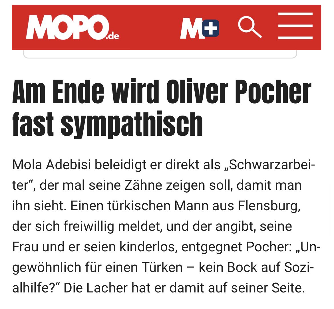 Kann mir mal jemand erklären, warum Leute Geld ausgeben, um sich diesen Vollspackn reinzuziehen? Ich frage für einen #türkischen Mann aus Flensburg. #oliverpocher