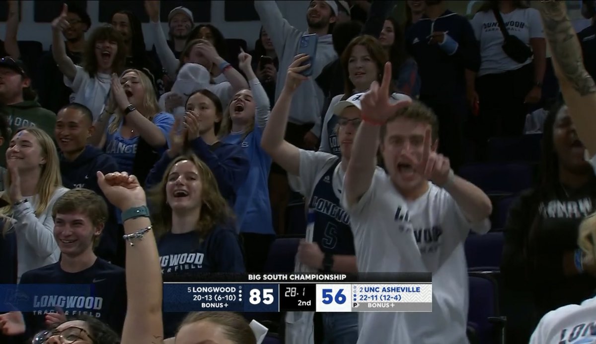 THE WOOD IS LONG! LONGWOOD IS GOING DANCING FOR THE SECOND TIME IN THREE YEARS! Griff Aldrich continues to do an amazing job in Longwood. Tore it up in non-conference and played their best basketball when it mattered. Remember the name Wayln Napper. Let’s. Go. Wood.