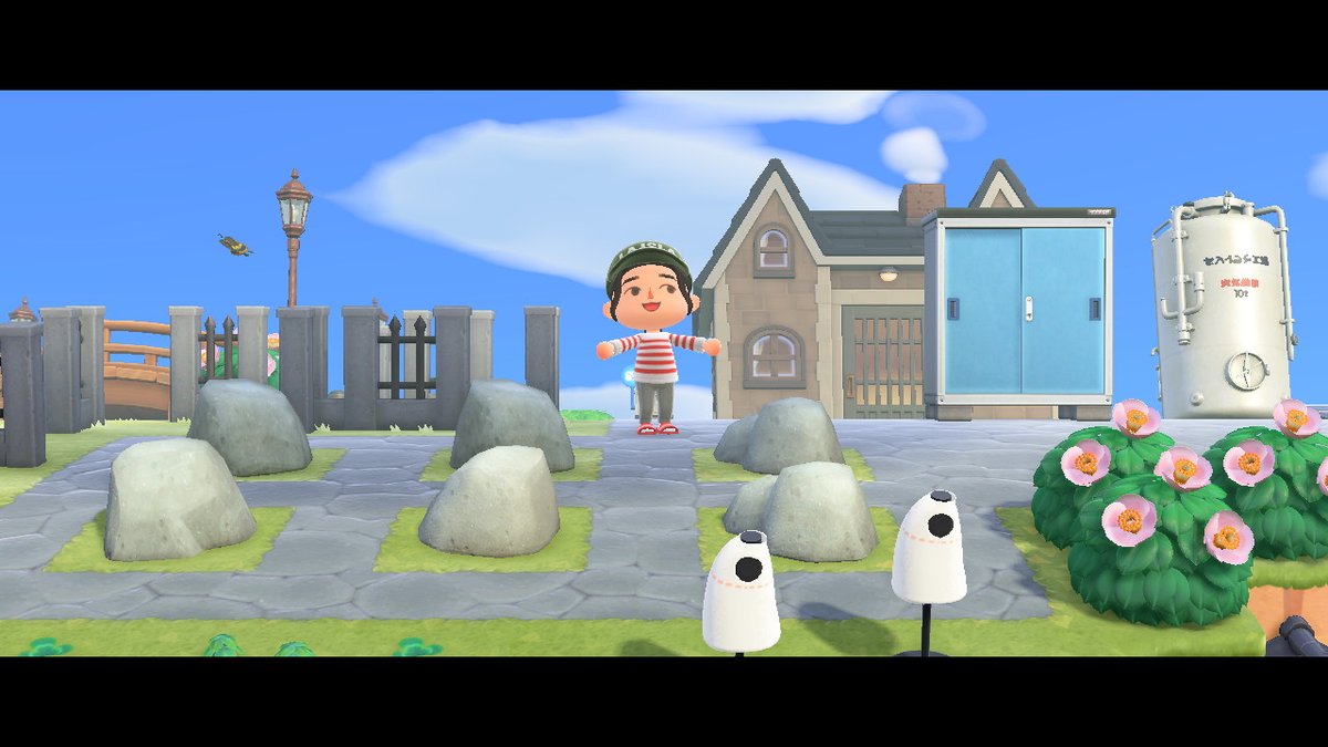 KimochinaACNH's tweet photo. Nuevo vecino y porfin pude acomodar mis rocas #AnimalCrossing #ACNH #NintendoSwitch https://t.co/0zzBKzmMvX
