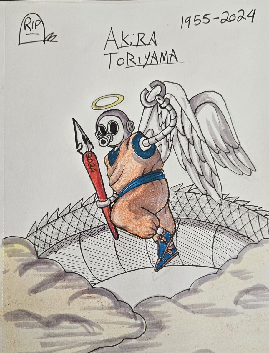Undead_GRAVE's tweet photo. In honor of the legendary #AkiraToryama I can't put to words how much he impacted me, and my life. Thanks for all your work I'm sure you're in a better place https://t.co/p9jp865nPk