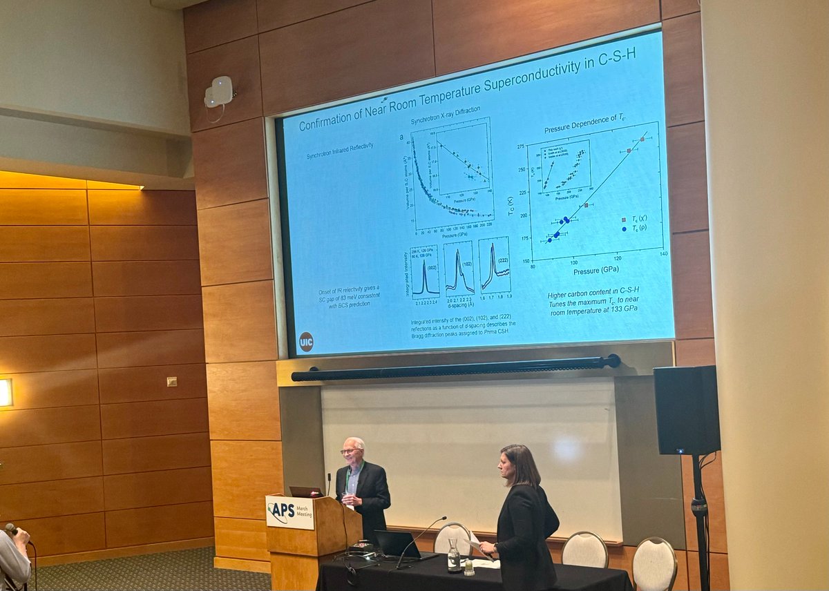 rdias495's tweet photo. Confirmation of our Carbonaceous Sulfur Hydride (CSH) work. This work was conducted at both the Argonne National Laboratory and the Brookhaven National Laboratory, and the findings were presented at the APS March Meeting 2024. https://t.co/cCYZosMah5