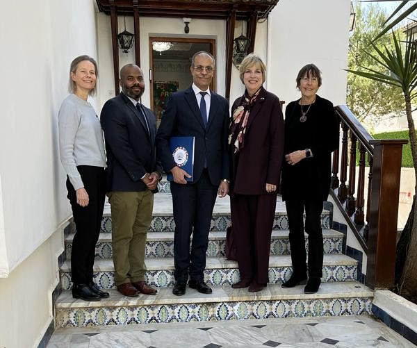 The MFA Americas Director General, Ahmed Hachemi visited the American International School of Algiers to learn more about the history of this vibrant place of learning.