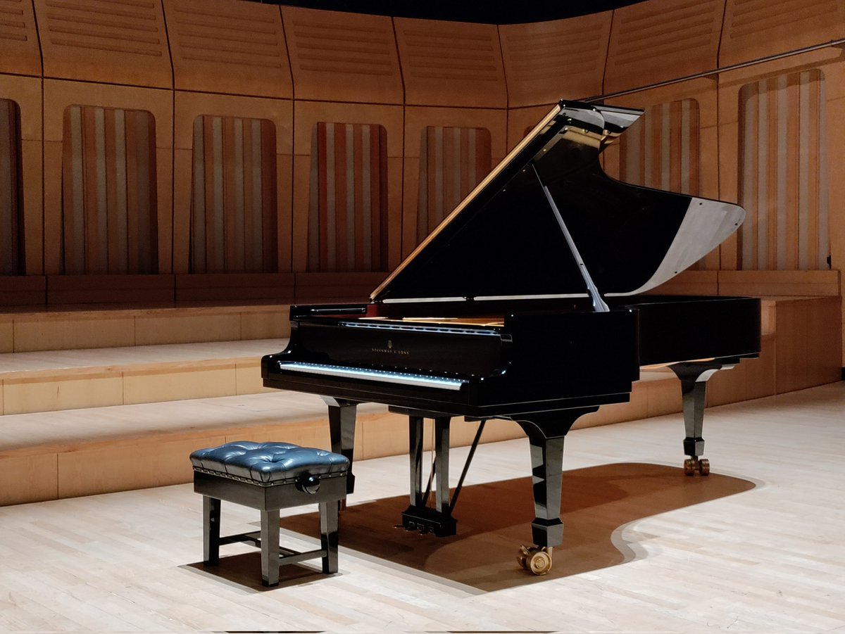 Another sensational Steinway Sunday <a href="/RWCMD/">Royal Welsh College of Music & Drama</a> today with exquisite performances by Elisabeth Brauss elisabethbrauss.com of Schumann’s Carnaval, Prokofiev's Ten Pieces and Beethoven's Piano Sonata No. 18. Tune in to <a href="/BBCRadio3/">BBC Radio 3</a>'s lunchtime concert tomorrow bbc.co.uk/programmes/m00….