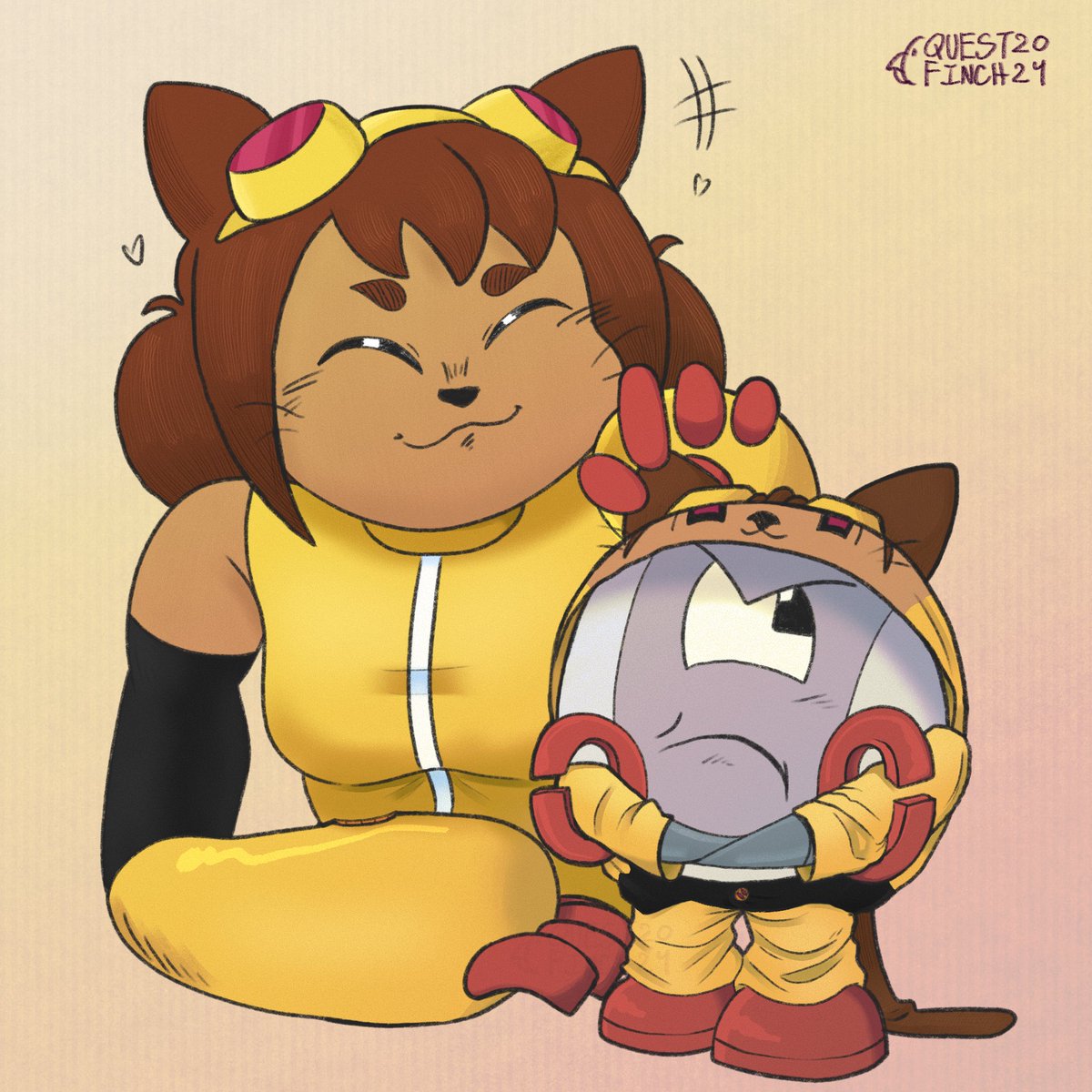 QuestFinch's tweet image. Redraw of a @Gameoverse (by @RubberNinja) fanart from 2017 or 2018 | #Gameoverse #Fanart #Art