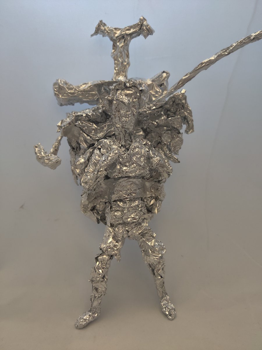 foil_guy's tweet photo. Beedle from The Legend of Zelda - Aluminum Foil Sculpture
#Foil #sculpture #art #Fanart #thelegendofzelda #breathofthewild #tearsofthekingdom #nintendo #nintendofanart #nintendoart #videogames #videogame #videogamefanart #beedle #tloz https://t.co/DuOQH1GHhY