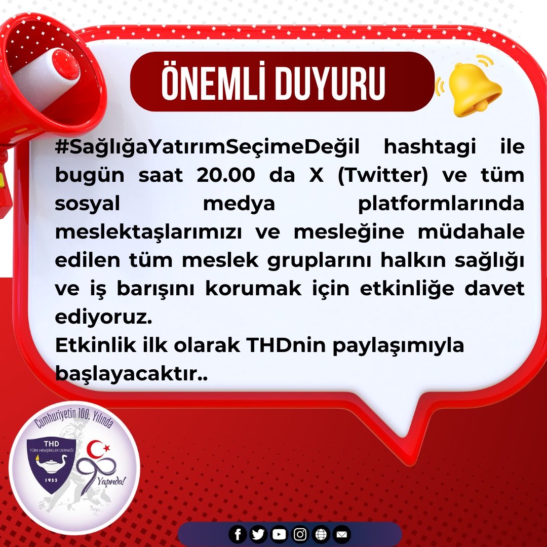 Türk Hemşireler Derneği (@thd_genelmerkez) on Twitter photo 