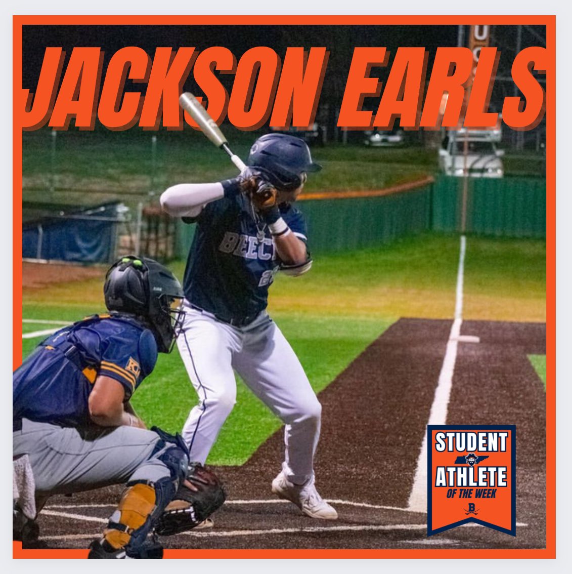 Jackson Earls (@earls23jackson) on Twitter photo Blessed to be named Student-Athlete of the week!! <a href="/BeechBucsSports/">Buccaneer Athletics</a> <a href="/_BeechBaseball/">Beech Bucs Baseball</a> Blessed to be named Student-Athlete of the week!! <a href="/BeechBucsSports/">Buccaneer Athletics</a> <a href="/_BeechBaseball/">Beech Bucs Baseball</a>