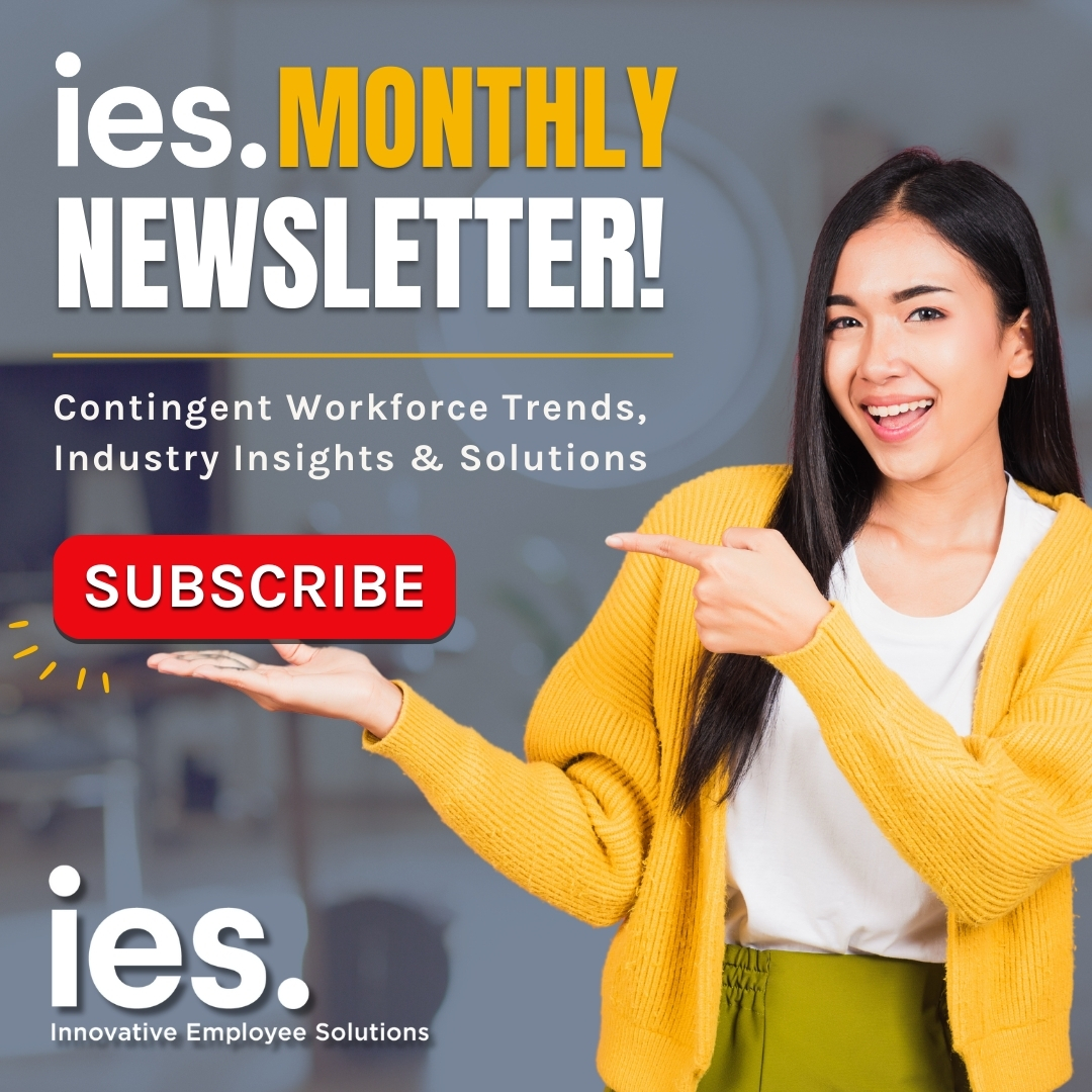 Stay up to date on the #WorldofWork & industry insights. #Subscribe now: hubs.ly/Q02ng8dQ0
#IES #MonthlyNewsletter #EOR #EmployerofRecord #Workforce #WorkforceTrends #HR #Payroll #ContingentWorkforce #ContingentWorkers #IndependentContractors #Global #GlobalWorkforce #Blog