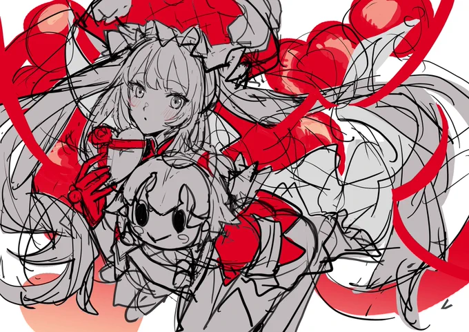 これはバレンタインに描きたかったやつのラフ(3月) 