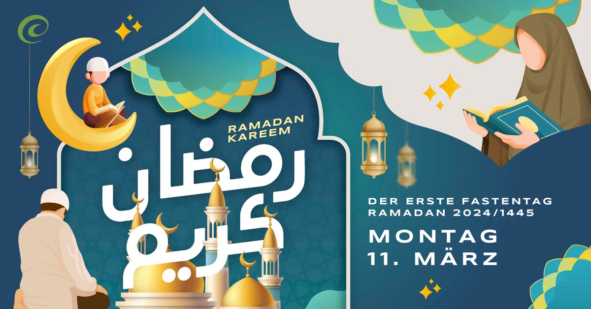 Islamrat's tweet photo. *** Offiziell: Der erste Fastentag des #Ramadan  1445/2024 ist morgen Montag, 11. März in shaa‘ Allah. Dies nachdem der Neumond heute Abend in Sudayr (KSA) gesichtet werden konnte. Der Islamische Zentralrat beglückwünscht alle Muslime zum #Ramadan2024 . *** https://t.co/W3vn4uEvet