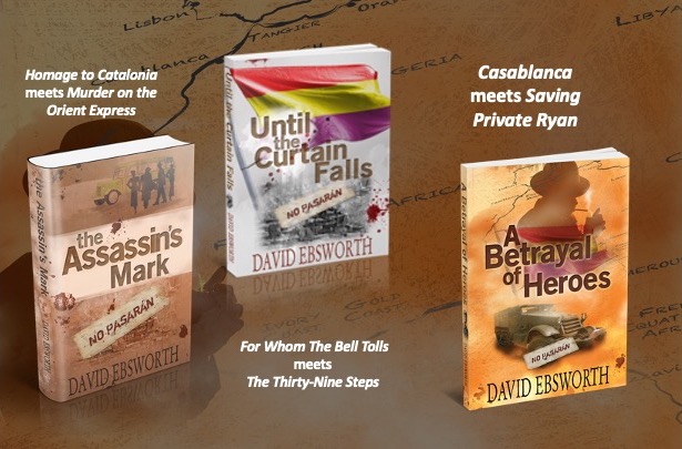 The Jack Telford novels. Murder, mayhem, the #SpanishCivilWar and far, far beyond, all the way to Kufra, the Liberation of Paris, Strasbourg... davidebsworth.com/the-jack-telfo…