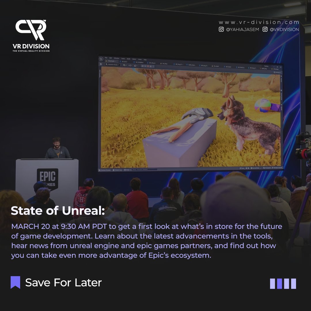 vrdivision's tweet image. Join the biggest event for valuable insight into the biggest decolopment the premier event for game developers and creators worldwide GDC 2024 🥳

unrealengine.com/en-US/events/g…

#vrd #vrdivision #GDC2024 #GameDevelopers #Creators #StateOfUnreal #UE54 #UnrealEngine #EpicGames