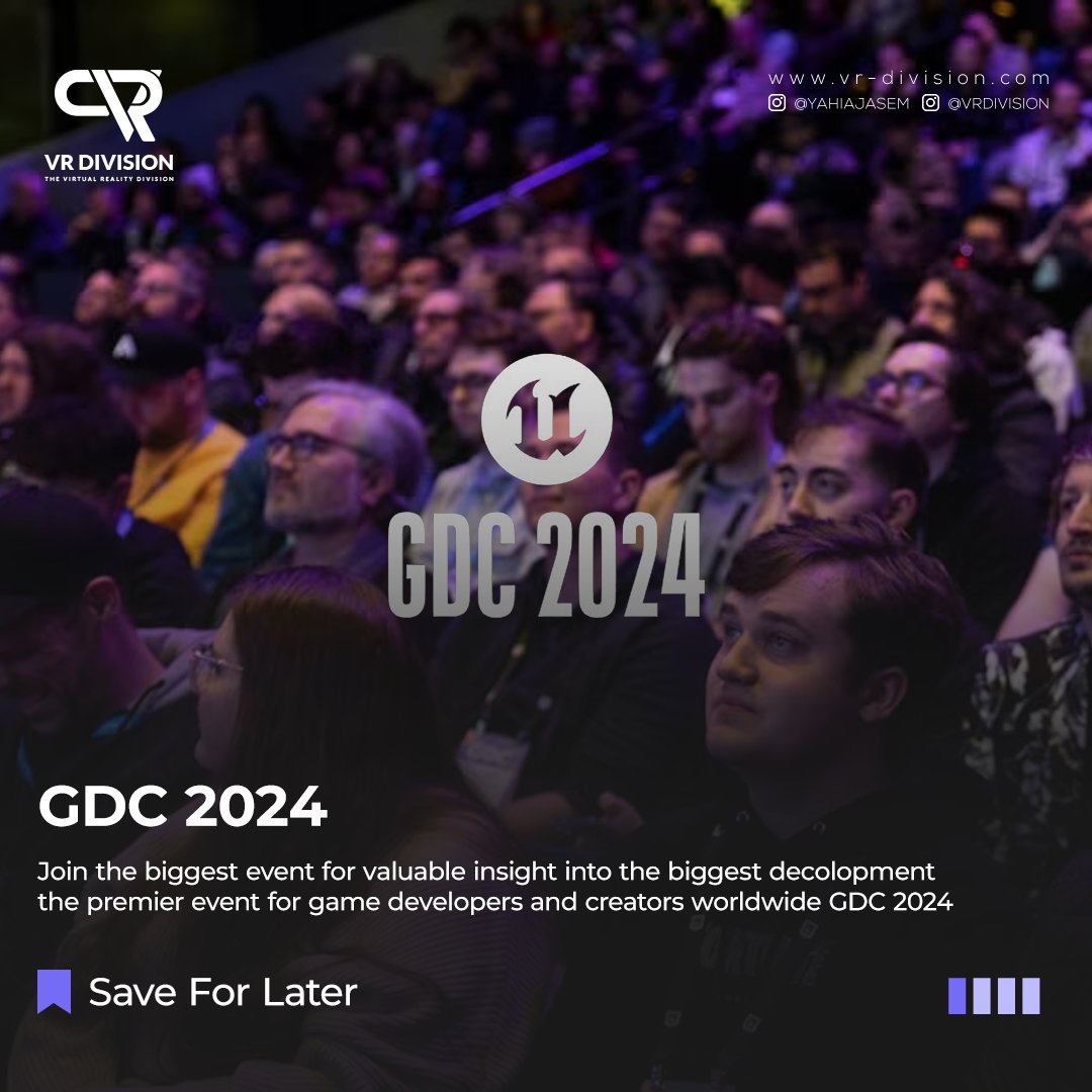 vrdivision's tweet image. Join the biggest event for valuable insight into the biggest decolopment the premier event for game developers and creators worldwide GDC 2024 🥳

unrealengine.com/en-US/events/g…

#vrd #vrdivision #GDC2024 #GameDevelopers #Creators #StateOfUnreal #UE54 #UnrealEngine #EpicGames