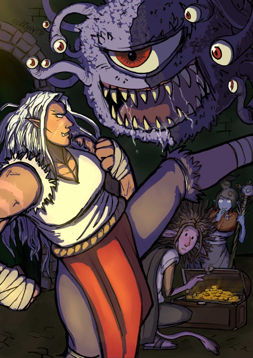 Roll for initiative!! #danganronpa

My piece for <a href="/drcritdicezine/">drcriticaldicezine | ZINE OUT NOW!</a>, a DnD x Danganronpa fanzine :) Go check it out!